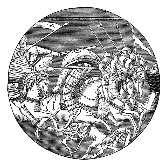 중세 십자군과 이슬람 제국의 사라센 간의 싸움을 그린 삽화. 게티이미지뱅크